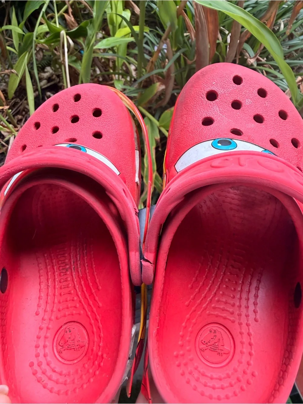 Crocs boys Kids lighting McQueen 10 size still lights up